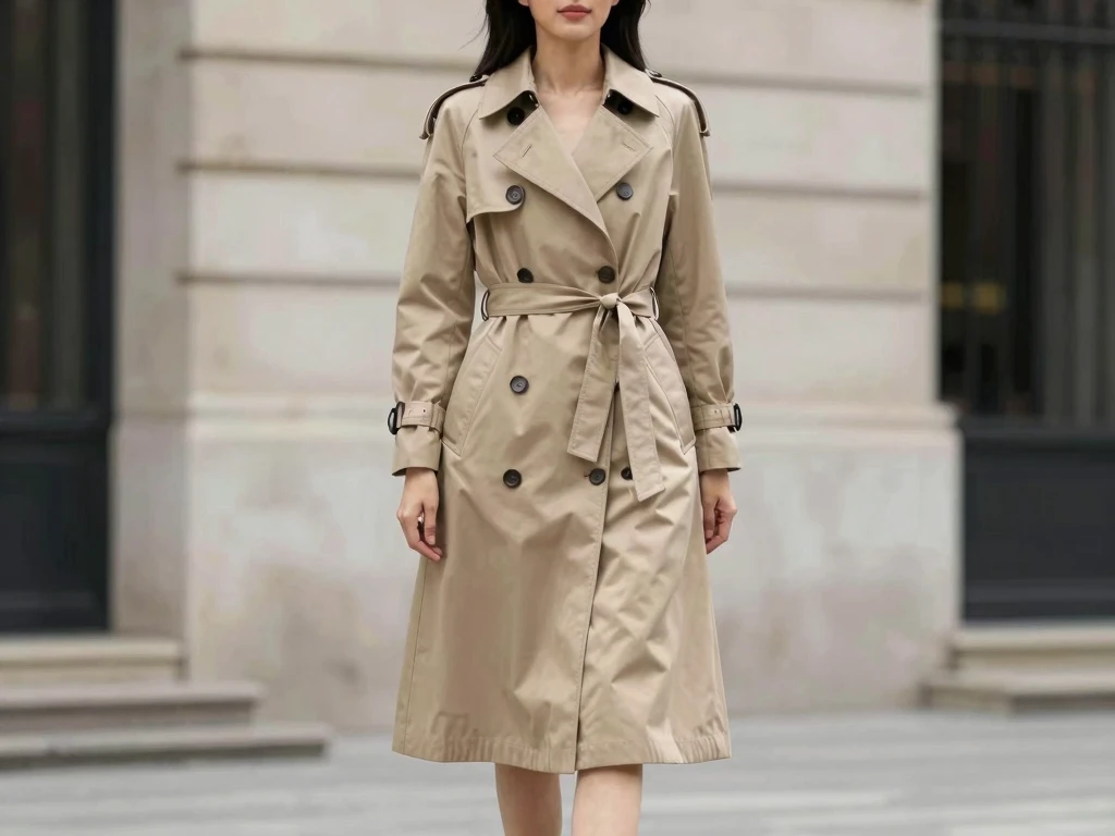 Classic Trench Beige - elegant beige trench-coat